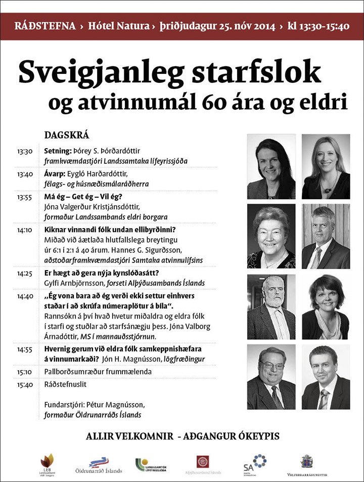 sveigjanleg starfslok radstefna